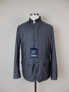 (SIN IMPUESTO ADUANERO) HERNO Italia Gris Storm System Chaqueta Mezcla Lana Talla Grande - Imagen 1 de 11