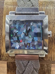 CROTON Genuine Opal Dial Quartz Analog Women's Watch Sz 7 1/4" Wrist New Battery - Picture 1 of 6