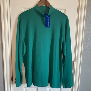 Karen Scott Shirt Tunic Sport Green Holidays Soft Stretch Women's XL NWT - Picture 1 of 2