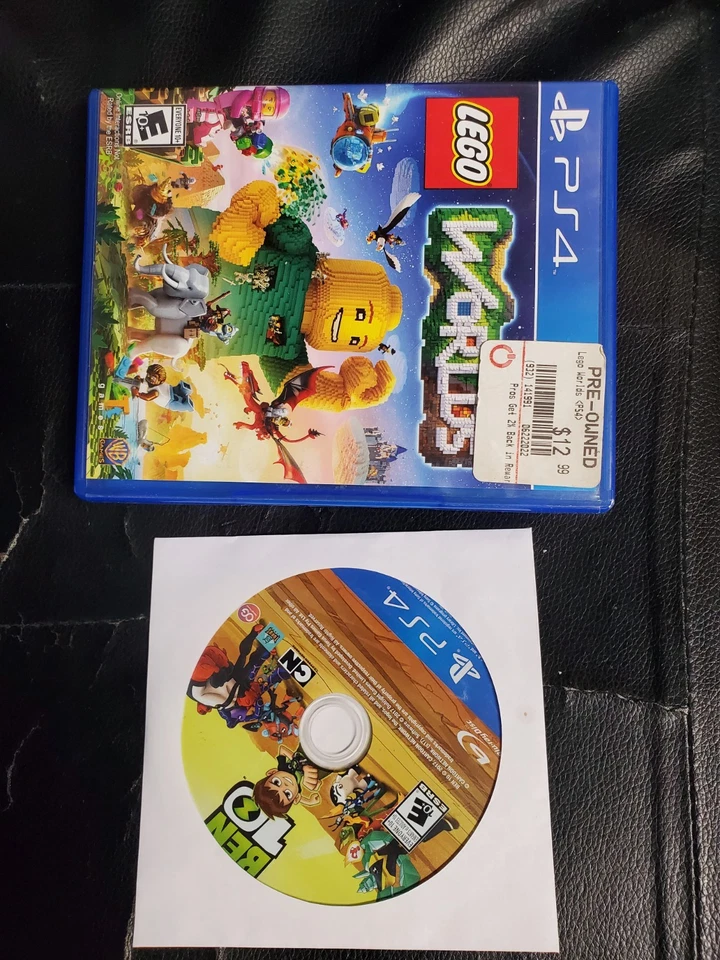 LOT OF 2: Lego Worlds [COMPLETE] + BEN 10 [GAME ONLY] (PlayStation 4) PS4 - Image 1 of 1