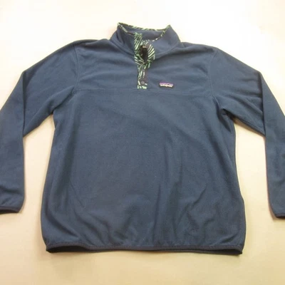 Suéter Patagonia Para Hombre Grande Manga Larga 1/4 A Presión Azul Informal Exterior Foto 1 de 4