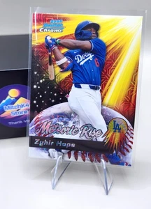 2025 Bowman Chrome ⚾ Zyhir Hope #MR-19 Meteoric Rise Mojo Refractor😎 Dodgers - Picture 1 of 2