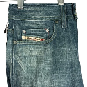 Diesel Industry Men 30x34 Rabox B.T. 6432 Button Fly Wide Leg Cotton Jeans - Picture 1 of 12