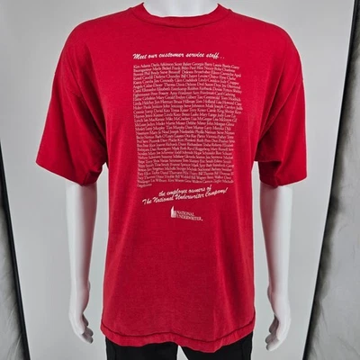 Vintage 1990s National Underwriter "An Employee Owned Company" Red T-Shirt (XXL) - Image 1 of 4