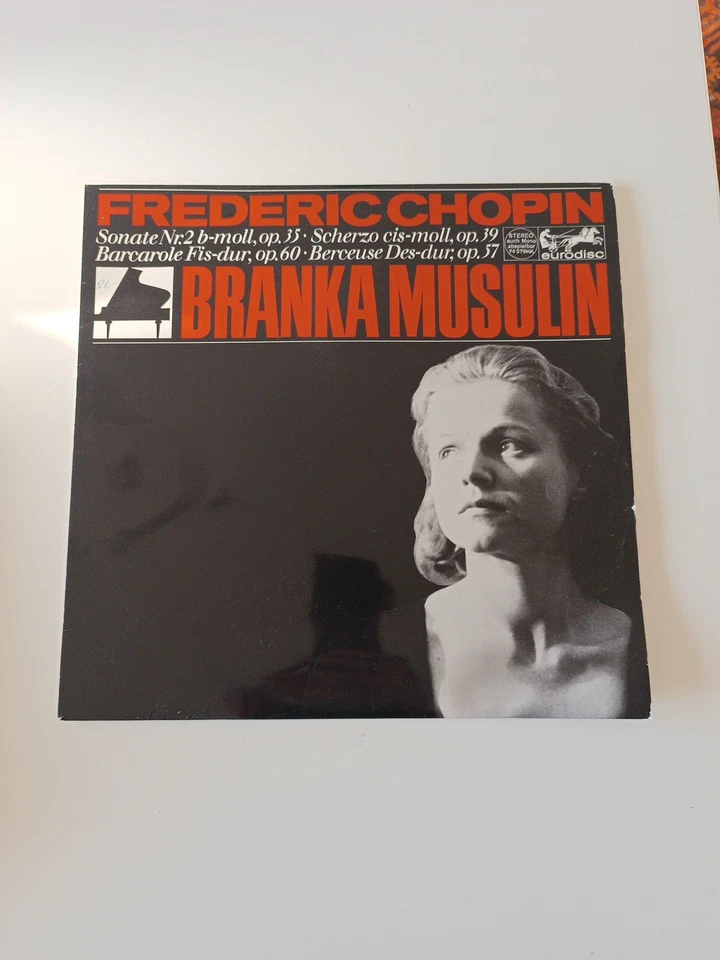BRANKA MUSULIN / Frederic CHOPIN 1st EURODISC NM Stereo LP Sonatas Sherzo 74279 - Bild 1 von 1
