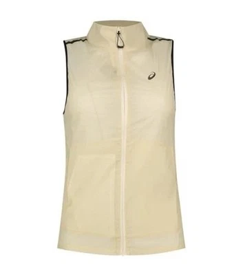 Chaleco de running para mujer ASICS METARUN 2012C974 beige abedul pequeño NUEVO Foto 1 de 4