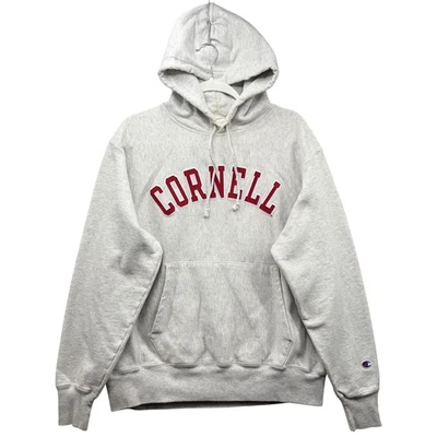 Толстовка с капюшоном мужская Cornell University Champion обратного плетения средний размер NCAA - Изображение 1 из 4