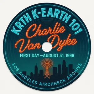 KRTH K-Earth 101   Charlie Van Dyke    first day, 1998 08 31 - Imagen 1 de 1