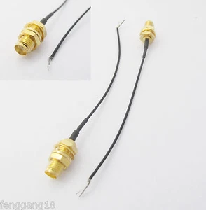 SMA Female Jack W/ Nut Bulkhead Pigtail RF Jumper Cable 1.13mm f PCB Board 10cm - Picture 1 of 1
