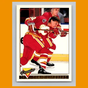 Chris Lindberg #76 1993 O-Pee-Chee Premier Gold Calgary Flames Hockey Card NHL - Picture 1 of 3
