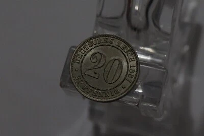 🧭 🇩🇪 Germany EMPIRE 20 PFENNIG 1887 A SCARCE HIGH GRADE B56 #Z7104 - Image 1 of 2