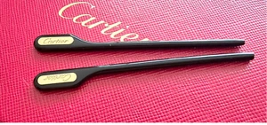 NEW! Authentic Cartier Black/Gold Temple Ends - Picture 1 of 12