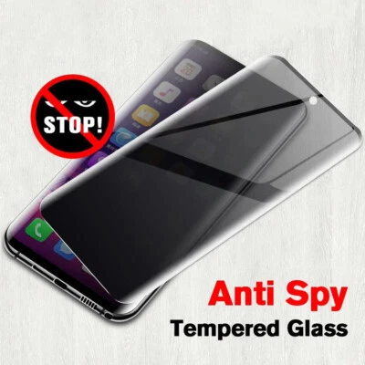 Privacy Curved For Samsung S23 Ultra S22 S21 Screen Protector Tempered Glass - Image 1 of 4