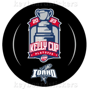 Disco de hockey 2023 ECHL Kelly Cup Playoffs Idaho Steelheads Lockup Souvenir - NUEVO - Imagen 1 de 2