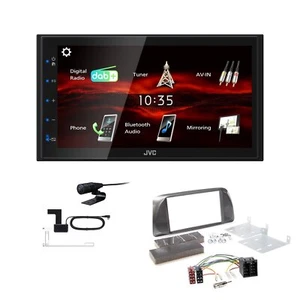 JVC Bluetooth 2DIN DAB+ Autoradio für Alfa Romeo Giulietta silber - Bild 1 von 5