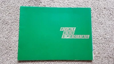 FOLLETO DE VENTAS ESPECIALES FIAT 850 1968- Foto 1 de 4