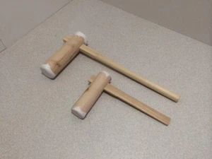 NAGANO Madera Mochi Arroz Pastel Martillo KINE Padre e hijo Juego de 2 piezas JP NUEVO - Imagen 1 de 3