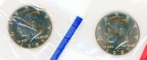 1987 & 1987D KENNEDY HALF DOLLARS - SOLD IN MINT SETS ONLY - BRILLIANT! - Picture 1 of 1