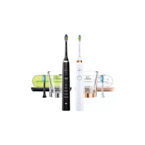 Philips Sonicare DiamondClean Connected Wiederaufladbare Zahnbürste, 2er-Pack weiß/schwarz - Bild 1 von 4