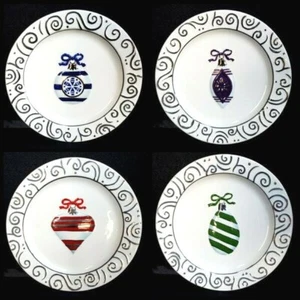 MWW MARKET TREE TRIMMING 4 PIECE SALAD PLATES NWOB - Picture 1 of 1
