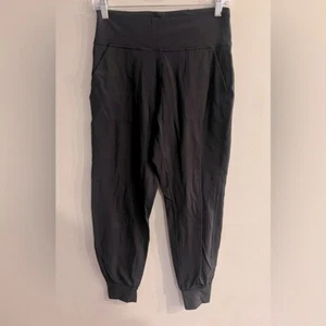 Lululemon Damen schwarz Adapted State hoch geschnitten Jogginghose volle Länge Größe 8 - Bild 1 von 3