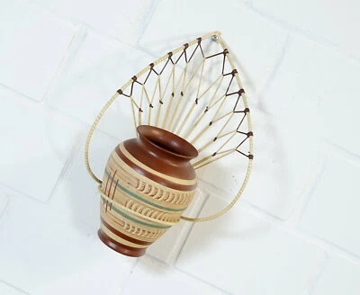 Jarrón de cerámica extranjero ESR Sawa jarrón de piso jarrón de mesa florero mediados de siglo años 50. Foto 1 de 4