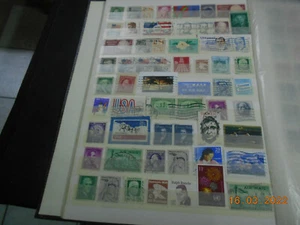 Album -Seite mit alten/älteren Briefmarken Amerika USA - Picture 1 of 1