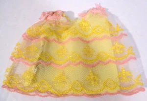 1967-68 Francie Slumber Number #1271 Yellow Nylon Nighty Top Tagged - Picture 1 of 3