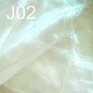 (Jxx) Shiny Fancy Mirror Organza Reflex Lime Light Decor Curtain Fabric Material