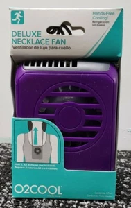 O2COOL Deluxe Necklace Fan / Color Purple - Picture 1 of 2