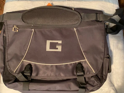 Bolso Bandolera Acolchado para Laptop Adivinar Y2K Muchos Bolsillos Color Gris Foto 1 de 4