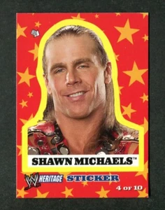 2005 Topps Heritage WWE Stickers Shawn Michaels #4 Wrestling Card - Picture 1 of 2