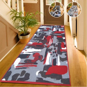 Non Slip Hall Runner Rug Long Hallway Runner Kitchen Carpet Door Mats Floor Mats - Picture 1 of 42