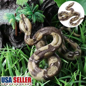 Fake Realistic Snake Lifelike Real Scary Rubber Toy Prank Party Joke for Garden - Picture 1 of 7