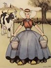 14 Vintage Postcards Folklore Netherlands, Watercolour Artist Henny Oswald 1910