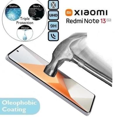 100% Tempered Glass 9H Screen Protector Fits/For Xiaomi Redmi Note 13 Pro Plus - Image 1 of 2