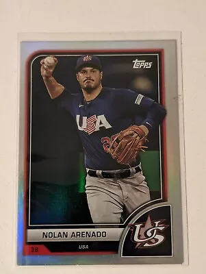 2023 Topps World Baseball Classic Nolan Arenado USA Image Variation SP #49 - Image 1 of 2