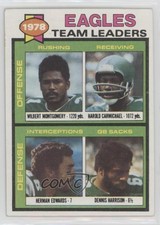 1979 Topps Wilbert Montgomery Harold Carmichael Herman Edwards Rookie RC HOF