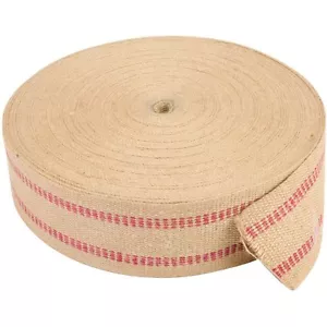 Rotes Jute Gurtband 72 Yard Rolle 3 1/2" breit - Bild 1 von 1