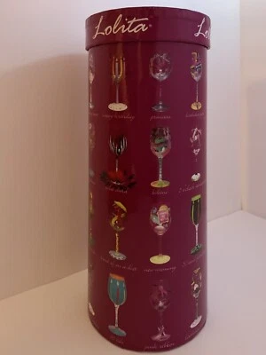 Copa de vino Lolita Love My Wine Bride con liga algo azul nueva en caja (J) Foto 1 de 4