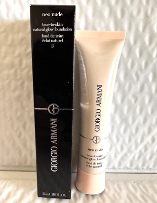 Giorgio Armani Neo Nude True-to-Skin Natural Glow Foundation # 17  1.18oz 35 ml - Image 1 of 3