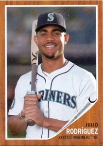 ⚾⚾2025 Topps Heritage Mariners Julio Rodriguez 25th Anniversary Card SP #H25-11⚾ - Picture 1 of 2