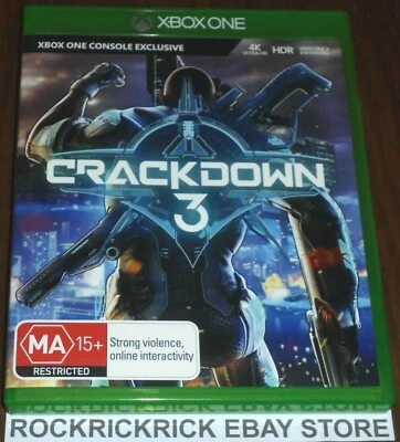 XBOX ONE GAME CRACKDOWN 3 PAL BRAND NEW MA15+ - Image 1 of 2