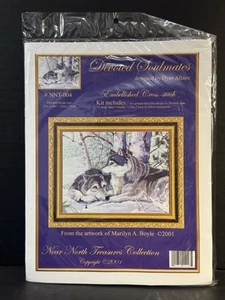 Devoted Soulmates Near North Treasures Collection Wolves NNT-004 Cross Stitch - Picture 1 of 5