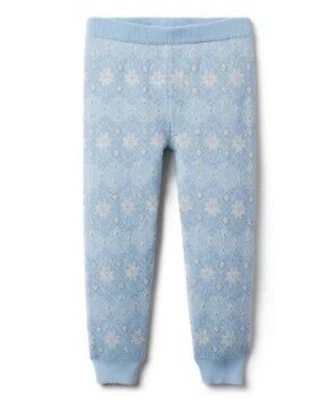 Disney x Janie and Jack baby girls Size 4 Frozen Blue Sweatpants - Image 1 of 4