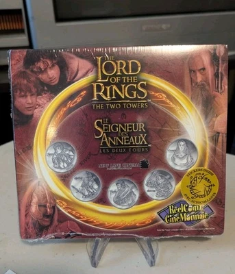 Nueva Zelanda 2003 El Señor de los Anillos (5) ReelCoinz PLUS Juego de dos torres (5) LEER Foto 1 de 4
