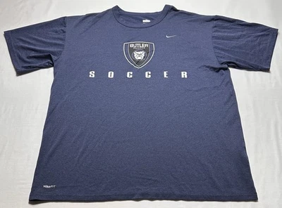 Butler University Bulldog Soccer Nike Dri-Fit Adult Large NCAA Shirt NikeFit - Image 1 of 4