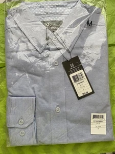 Johnston & Murphy Boys Blue Long Sleeve Button-Down Shirt Medium kids - Picture 1 of 11