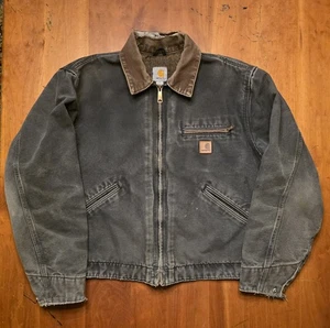 Carhartt Detroit Jacket (Worn), J97 BLK (Black), Large - Picture 1 of 10