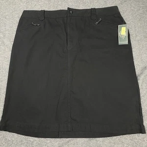 Neu mit Etikett LRL Lauren Jeans Co. Ralph Lauren schwarzer Rock 20 W Schrank Grundnahrungsmittel Büro Arbeit - Bild 1 von 10